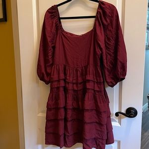 Mittoshop Maroon dress NWT